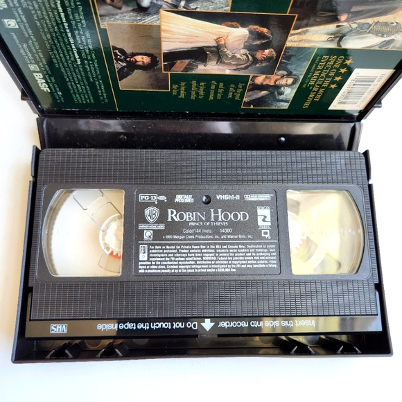 Robin Hood: Prince of Thieves (VHS, 1991) Kevin Costner, Vintage - Picture 6 of 7